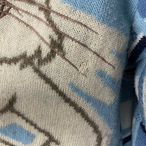 Vintage 90s Bugs Bunny Sweater XL Studio by Southpole Blue Oversize Looney Tunes - Picture 10 of 11